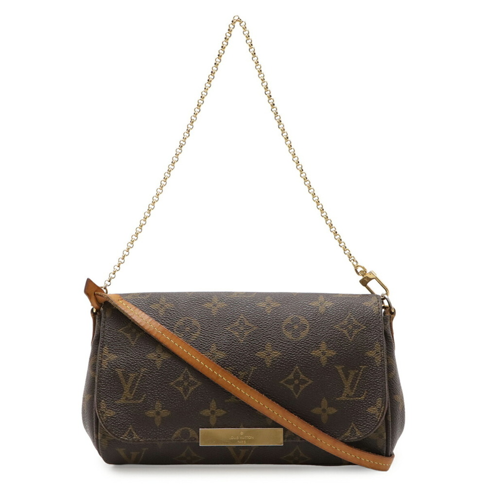 LOUIS VUITTON Monogram Favorite PM Shoulder Bag, Clutch Handbag, Pouch M40717